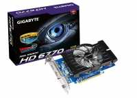 GigaByte RADEO HD 6770 1GB PCI-E 1GB GDDR5 775MHZ DVI HDMI DP I Hersteller : GigaByte Herstellerartikelnr.