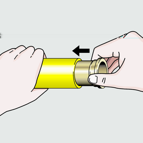 Handhabung Rohr innen und außen entgraten. Rohr säubern 3.4.4 Verbindung verpressen Voraussetzungen: Das Rohrende ist nicht verbogen oder beschädigt. Das Rohr ist entgratet.