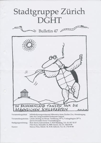 Von ihm stammt das Kinderbuch Die Schildkröteninsel, erschienen 1974 im Atlantis Verlag Zürich/Freiburg i. Br.