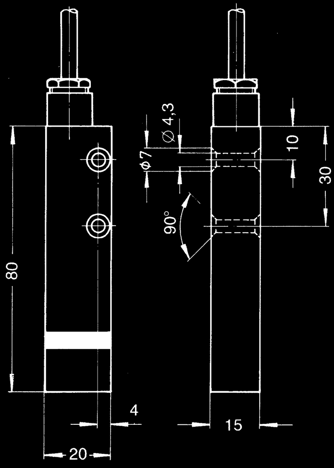 Magnetschalter in flachem Polyamidgehäuse, glasfaserverstärkt Typen MSA-DWU und MSA-DGS Typ