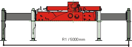 PK 23502 / PK 26002-EH 4 verschiedene Abstützbreiten: R1 mit 5,0m Stützbreite - Standard R2X mit 5,6m