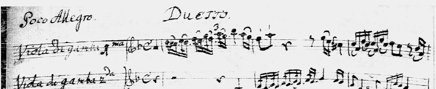 Forqueray schickte dem Prinzen auch Noten, insbesondere aktuelle französische Opern.