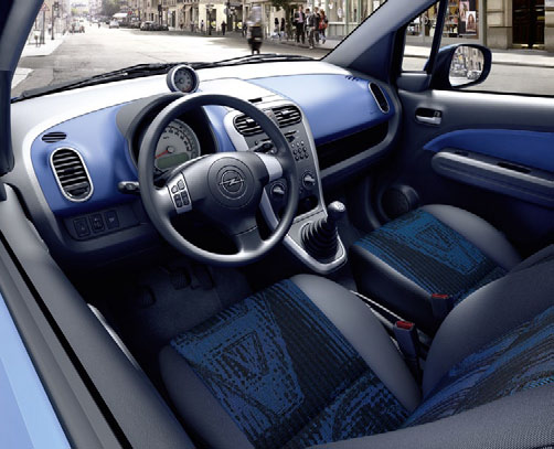 Opel Agila Edition Leuchtende Farben und ein attraktives Innenraumdesign machen den Opel Agila zu einem echten Hingucker.