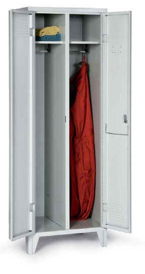Kleiderschrank mit 2 Doppelabteilen 527-2012 349, Kleiderschrank mit 1 Doppelabteil