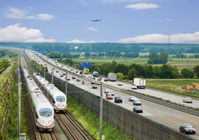 Umweltvergleich der Verkehrsmittel Spezifischer Primärenergieverbrauch der Verkehrsmittel bei durchschnittlicher Auslastung (Angaben in Liter Benzinäquivalent pro 100 Personenkilometer bzw.
