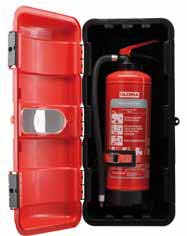 Bei Befestigung am Fahrzeug ist das Einstellgewicht eines Feuerlöschers auf 12 kg begrenzt, Bigbox ausgelegt auf Behälterdurchmesser von 140 195.