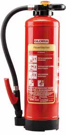 Feuerlöschgeräte Gloria GLORIA Schaumaufladelöscher Schaum ist ein nahezu rückstandsfreies Löschmittel mit hervorragenden Löscheigenschaften. Das Löschgerät ist zugelassen nach DIN EN 3.