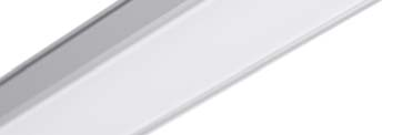 GIZA Universell einsetzbar 44 26 mm (1.02 ) 22 mm (0.87 ) 10 mm (0.39 ) 4 mm (0.16 ) GIZA PROFIL Länge LED Bandbreite Oberfläche Artikelnummer 3 m Standard 3-6 m * 2 x LED Band max.