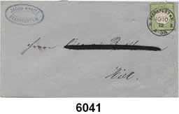 64 B R I E F M A R K E N Deut sc hes Reic h 6041 Kleiner Brustschild 1 Kr grün auf Orts-Brief, mit älterem Prüfungsbefund von Brustschilde - Philatelie, Sommer (Mi. 140,-).