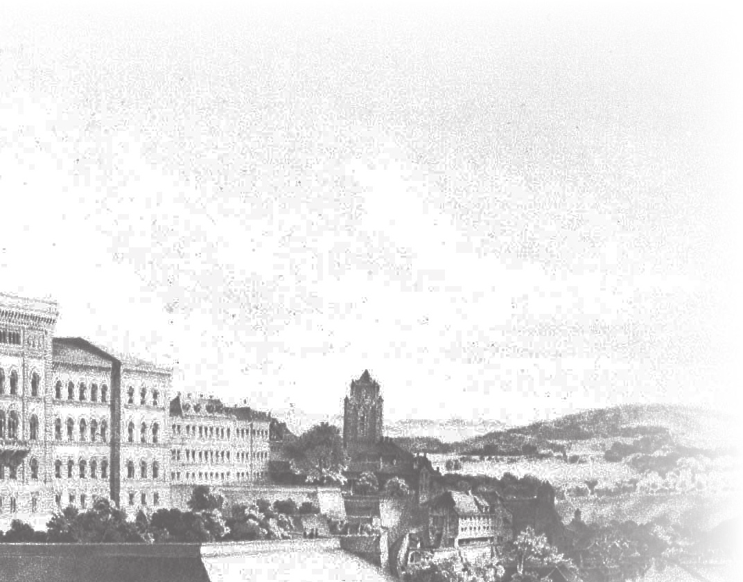 Bundesmarken Bundeshaus in Bern um 1850 Ausgabe: 1. Oktober 1850 Am 1.
