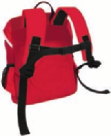 Hauptfach mit 2-Wege-Reißverschluss Separate Reißverschlusstasche auf der Vorderseite