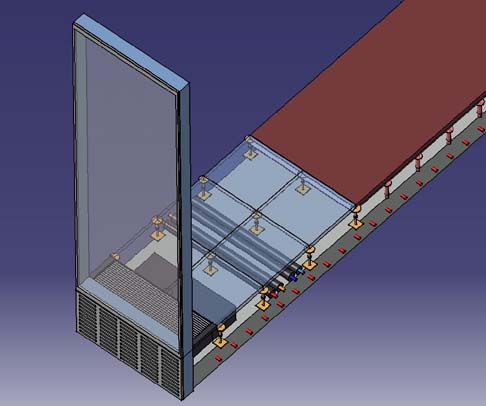 Fassaden-Lüftungsgerät Typ FVD/FVDplus - Einbaubeispiel Raum Fassade FVD Einbaubeispiel: