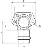 NiroSan -Press Gas Pressfittings aus Edelstahl 1.