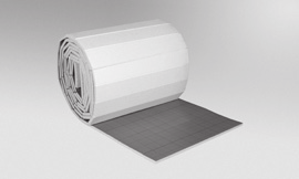 Ausführungen: 20 mm, 25 mm und 30 mm. PUR-Faltplatte WLG 025 Aus PUR-Schaumsystem, diffusionsdichte Alu-Deckschicht 50μ gem. DIN 18164, Baustoffklasse B2.