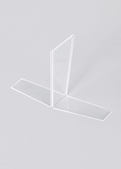 aus transparentem acryl für DIN A5 vertikal brochure holder to hook on, transparent acrylic, for DIN A5 vertical