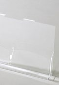 misure 0 x 95 x 95 mm (hxbxp) produktschütte aus schlagfestem acrylglas mit boden aus eloxiertem aluminium
