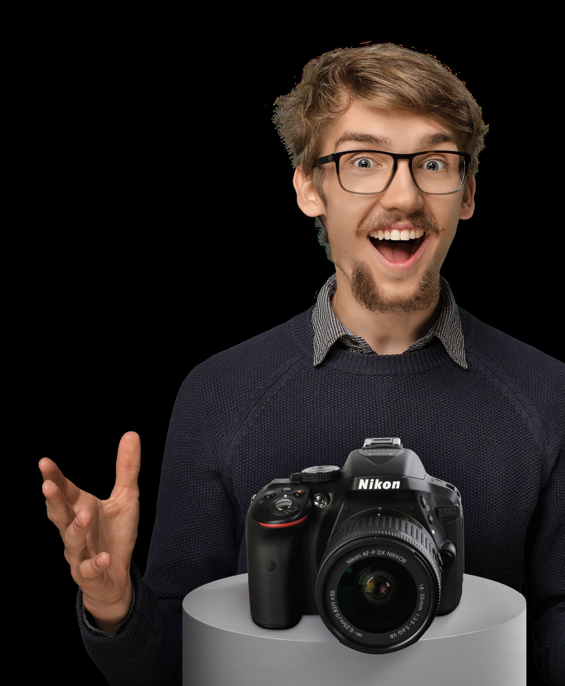 Nikon D5300 Kit + AF-P 18-55 VR Beeindruckende DX-Format-Kamera
