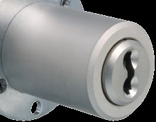 Aufschraubzylinder MR22 MR22 [Zylinderlänge], [Oberflächenausführung] für Möbelschlösser für Zylinderoliven als Schaltzylinder mit einer oder mehreren Abzugsstellungen möglich (MR 22 S = 2