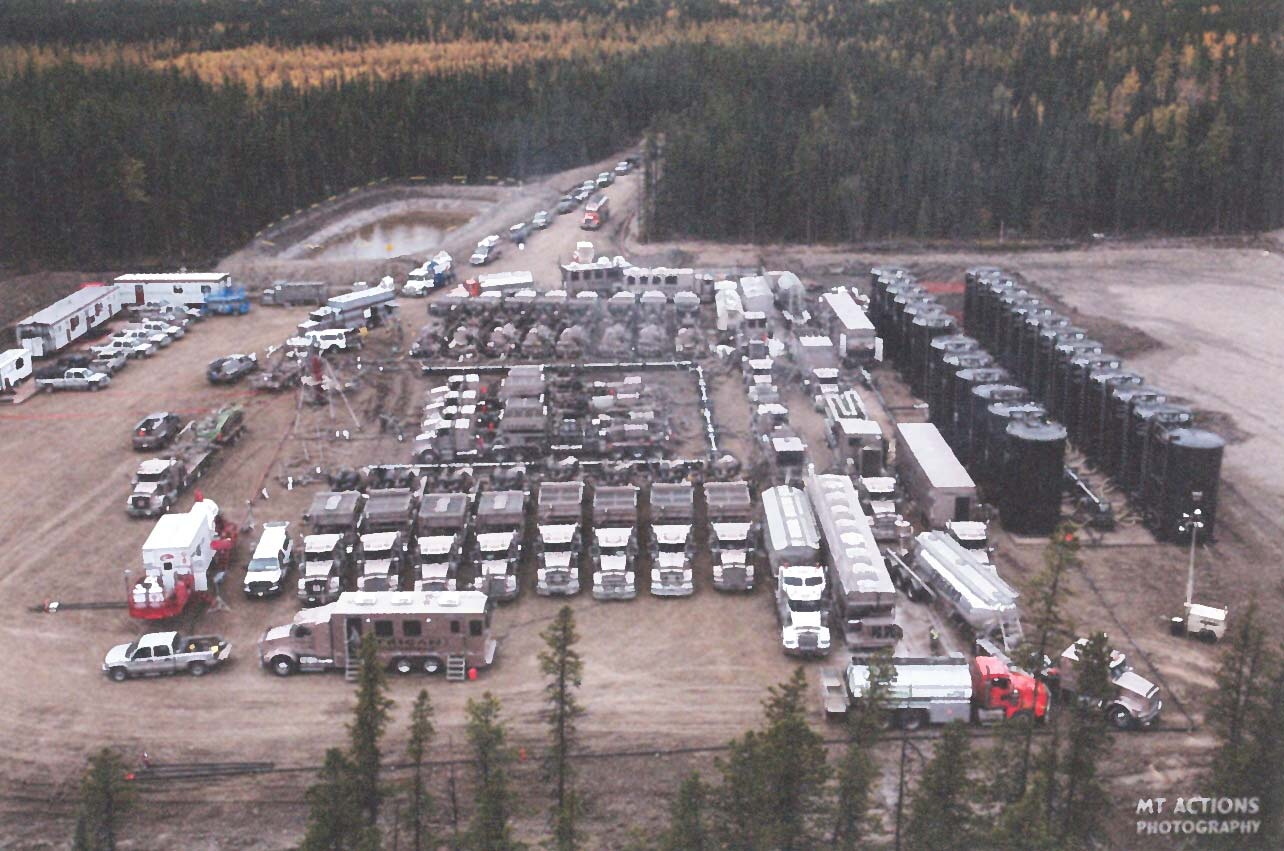 Flächeninanspruchnahme in der Frackingphase 15 Quelle: Canadian Society
