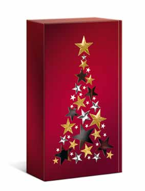 Postversand* Merry Christmas innen schwarz eingefärbt 105212 PK 2er Wein/Sekt 192 x 93 x 360 25 1 2,90 105213 PK 3er