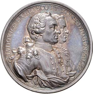 1310 1309 1309 Kuba 1309 Carlos III. 1759-1788. Medaille 1763, von Prieto.