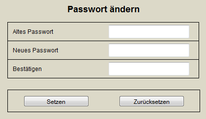 Passwort ändern Sie erhalten nach der CLAKS-Schulung ein vom Administrator generiertes Passwort. Hier können Sie dieses Passwort ändern.