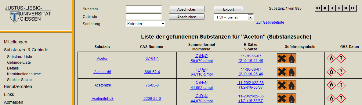 Wareneingang in der Gebindesuche zu Ihrem Wareneingang (siehe Abschnitt: Automatische Übertragung von Gebinden von EBP nach CLAKS).