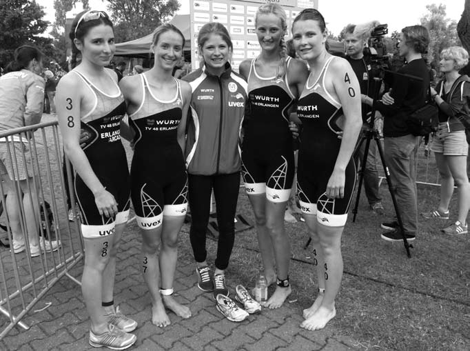 Triathlon Erlangerinnen holten Vizetitel Das Kiwami Team TV 1848 Erlangen hat beim Finale um die Deutsche Meisterschaft in der 1. Bundesliga (BL) entlang des Maschsees in Hannover am 6.9.