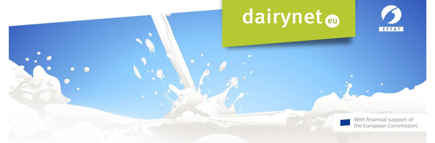 Nationaler Branchenbericht der Milchindustrie National sector report of the dairy sector Land / country Gewerkschaft / trade union Niederlande / Netherlands FNV Bondgenoten Inhalt /Content: 1.