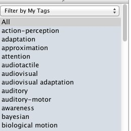 Mendeey Tagging system Fiter by tags, authors, pubications