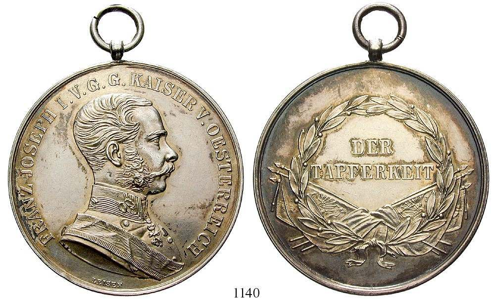 Merika 91. gehenkelt, mit Tragespuren, f.vz 60,- RÖMISCH DEUTSCHES REICH 1136 Ferdinand II., 1619-1637 Silbermedaille 1628.