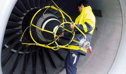 Cyclean Engine Wash die von Lufthansa Technik entwickelte Technologie zur Reinigung von Flugzeugturbinen bringt spürbare ökologische und ökonomische Vorteile.