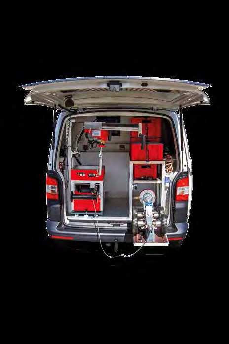 space for accessories and safety equipment throughout the whole