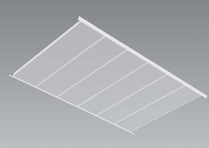 Standardausführung Metall-Deckenplatte Einbausituation Material LMD-E 300 Typ 1 L-Winkel Deckenplatte Stahl mit