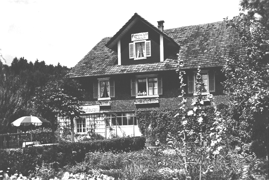.. Pension Chalet Nideich, Restaurant um 1930