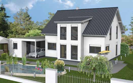 Einfamilienhaus EFH135 Dachneigung 38 Kniestockhöhe 1,25 m Nutzbare Fläche ca.