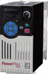 Frequenzumrichter PowerFlex 523 Frequenzumrichter PowerFlex 525 Frequenzumrichter PowerFlex 527 Volt pro Hertz Sensorlose Vektorsteuerung Drehzahlregelung mit offenem Regelkreis 0,2 bis 1,1 kw 0,25