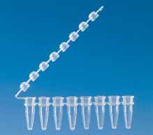 . Life Science Genomics/PCR GENERAL CATALOGUE EDITION 9 PCR-Gefäße, 8er Strips mit anhängenden Einzeldeckeln PP. 8 zusammenhängende 0, ml- bzw.