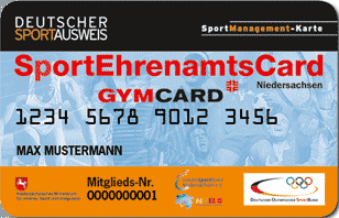 Die Sport- Ehrenamts- Card (SEC) Niedersachsen Die Sport- Management- Karte (SMK) Die GYMCARD (GYC) Vereinsmitglieder (SVK, GYC -> für Mitglieder des