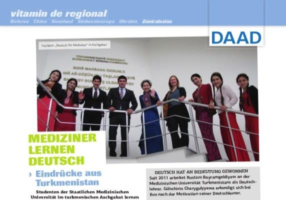 PASCH-Schulen und SLZ Beiträge über die Arbeit der deutschen Mittler in den Regionen (Goethe-Institute, ZfA)