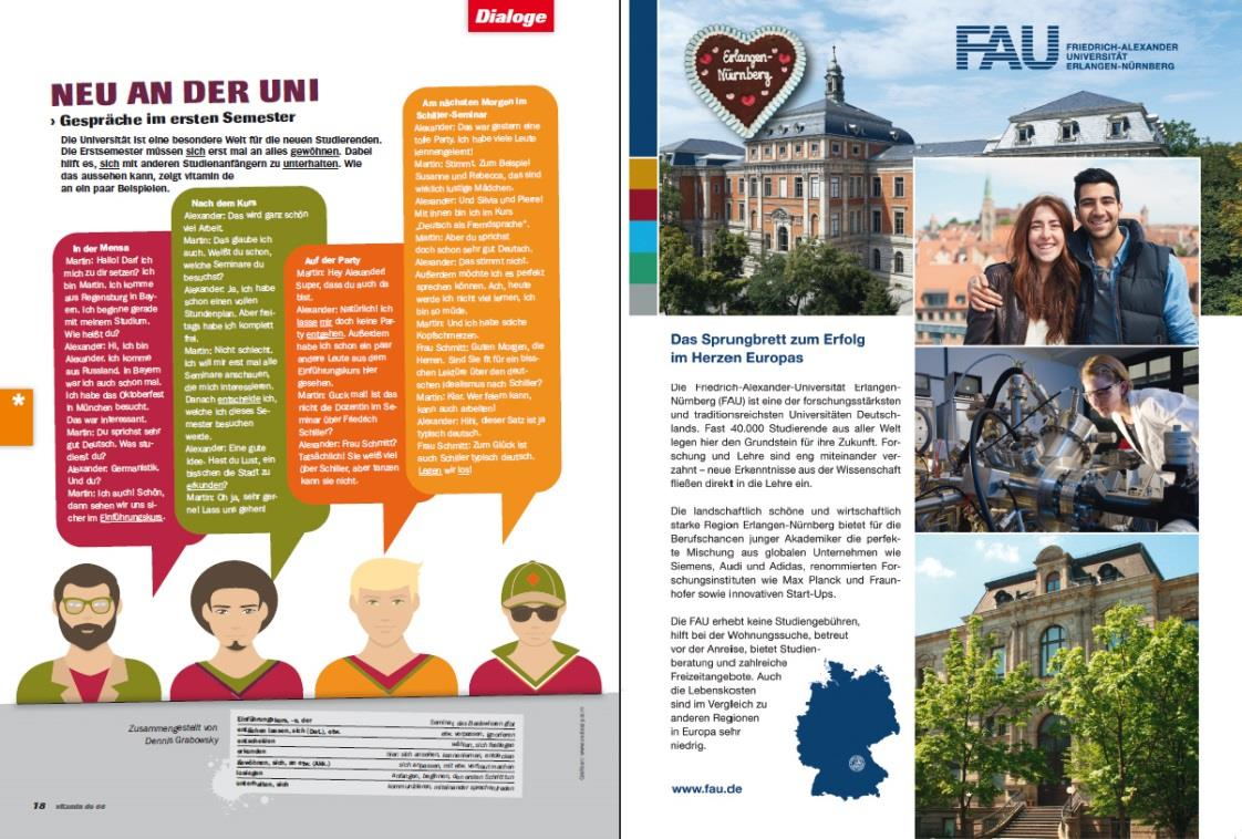 zu Veranstaltungen, Wettbewerben, Bewerbungen Berichte zum Thema Deutschlernen zur Studienvorbereitung