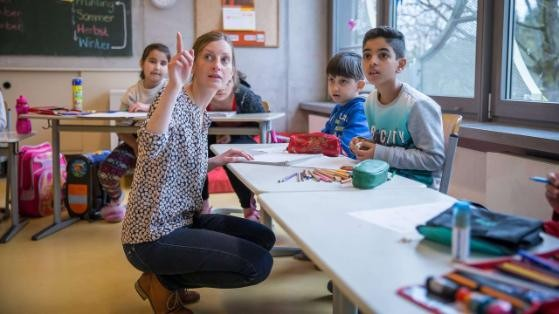 Die syrischen Flüchtlinge kommen oft aus Familien, in denen die Eltern auch wegen ihrer Kinder nach Deutschland