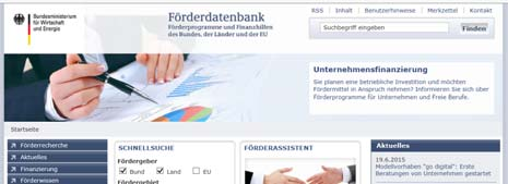 Informationsquellen www.foerderinfo.bund.de (Förderwegweiser) www.