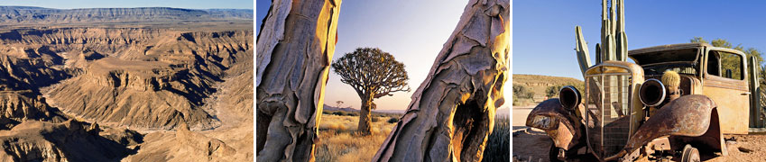 Anschließend fahren wir weiter in die einzigartige Namib-Wüste mit ihren sandigen und zerklüfteten Landschaften. Wir verbringen zwei Nächte im Greenfire Desert Camp im Namib Rand Naturreservat.