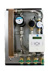 Zentrale Frischwasserversorgung Friwara-Z Stellt Warmwasser im hygienischen Durch- edelstahlgelötet) Plattenwärmeübertrager zur Verfügung, Trinkwasserregler gewährleistet eine stabile
