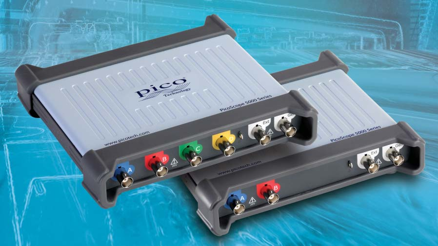 PC-Oszilloskope Oszilloskope mit flexibler Auflösung. PicoScope 5000 PicoScope 5242A 5242B 5442A 5442B 5243A 5243B Kanäle 2 4 2 Bandbreite 60 MHz 8.