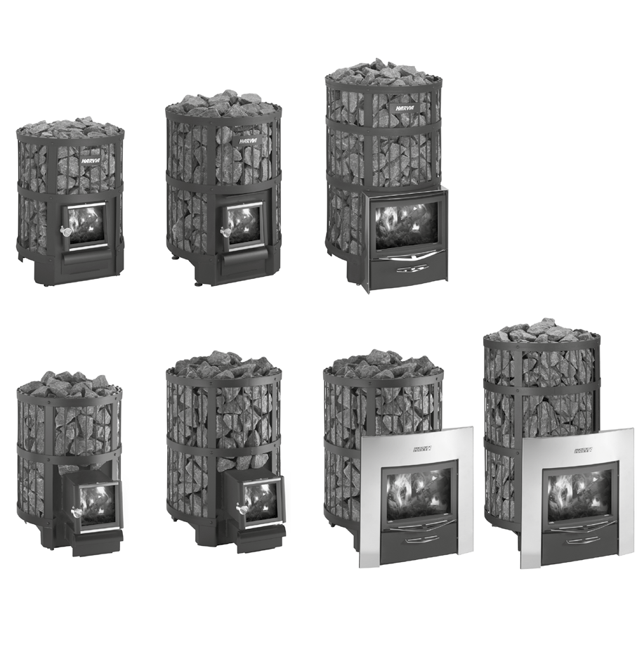 HARVIA LEGEND 150, 240, 300 150 SL, 240 SL, 240 Duo, 300 Duo Instructions for Installation and Use of Woodburning Stove Anleitung für Montage und