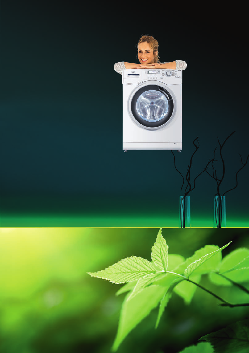 Unsere energieeffizienten Haier Waschmaschinen mit A+++ und Trockner mit A++ (A-50%).