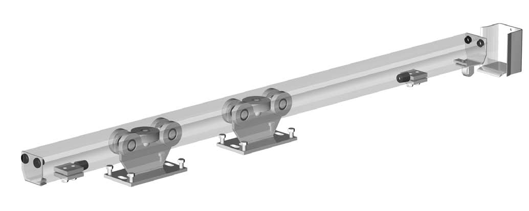 . Allgemeines Stahl-Laufwerk Rollco LWS 0 Merkmale das perfekte System für freitragende Schiebetore Stahlprofil 75/69/ mm feuerverzinkter Bandstahl (außen und innen) Laufwerksprofil in Lagerlängen á