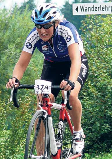 Seit zwei Jahren wohnt die gebürtige Herlazhoferin in Leutkirch und startet für die TSG Leutkirch, beim Laufen und beim Radeln.